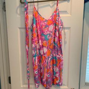 Lilly Pulitzer Deanna Romper in Feeling Tanked